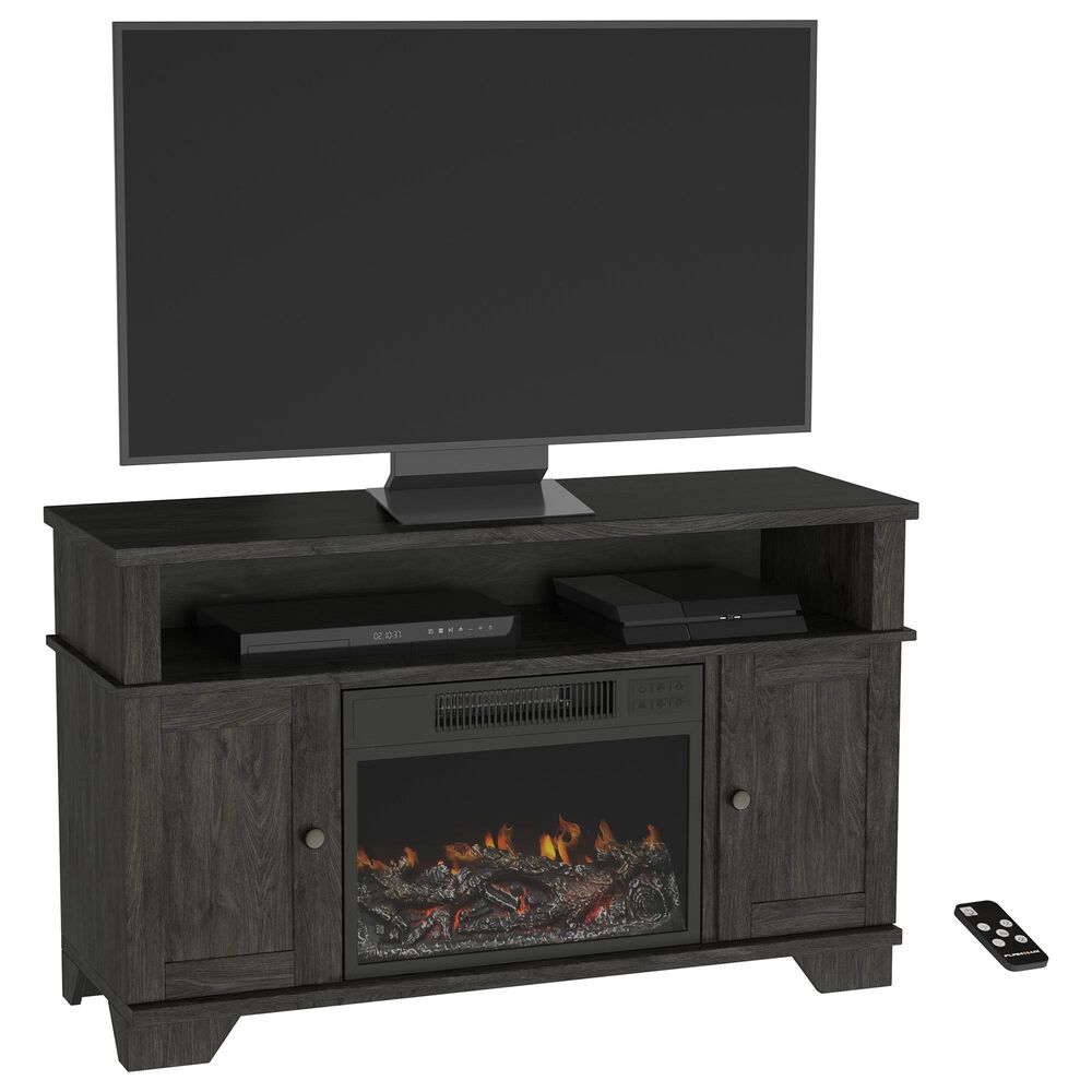 Timberlake Northwest 47" Electric Fireplace TV Stand in Black