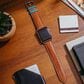 Bluebonnet Cases Band Leather for Apple Watch in Saddle Tan, , large
