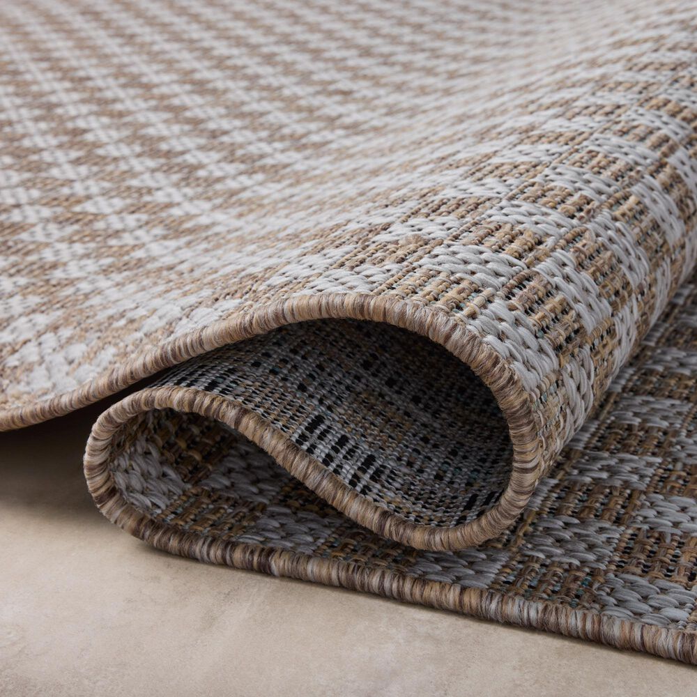 Amber Lewis x Loloi Topanga 3&#39;11&quot; x 5&#39;11&quot; Natural and Silver Indoor/Outdoor Area Rug, , large