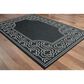 Oriental Weavers Marina 1247K 8"6" x 13" Black and Ivory Area Rug, , large