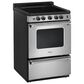 Whirlpool 24" Smooth Top Electric Range with Upswept in Stainless Steel, , large