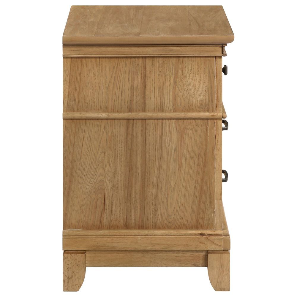 New Heritage Design Sunstone 2-Drawer Nightstand in Honey, , large