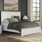 Ashley Savonport King Panel Bed in White and Brown, , large