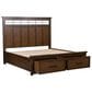 Ashley Taffenbrook 4-Piece King Storage Bedroom Set in Medium Brown and Black, , large