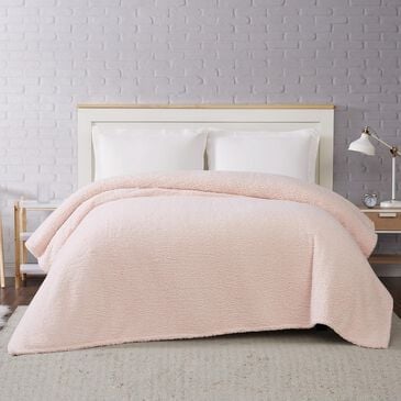Pem America Brooklyn Loom Marshmallow Full/Queen Blanket in Blush, , large