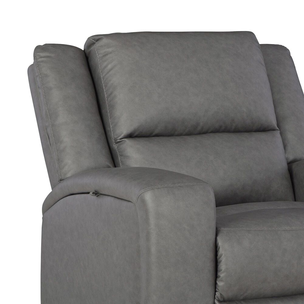 Ashley Brixworth Manual Zero Wall Recliner in Slate, , large