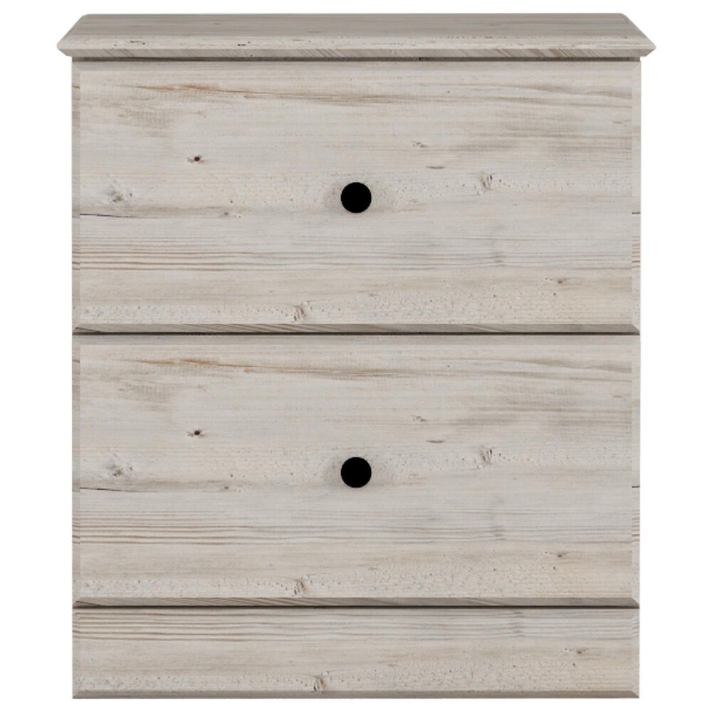 Lemoore Essentials 2-Drawer Nightstand in Frosted Pine, , large