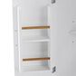 HOMLUX 56" Kitchen Island with Drop Leaf in White, , large