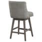 OSP Home Granville Swivel Counter Stool with Charcoal Upholstered in Grey, , large