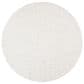Safavieh August Shag  6"7" Round White Area Rug, , large