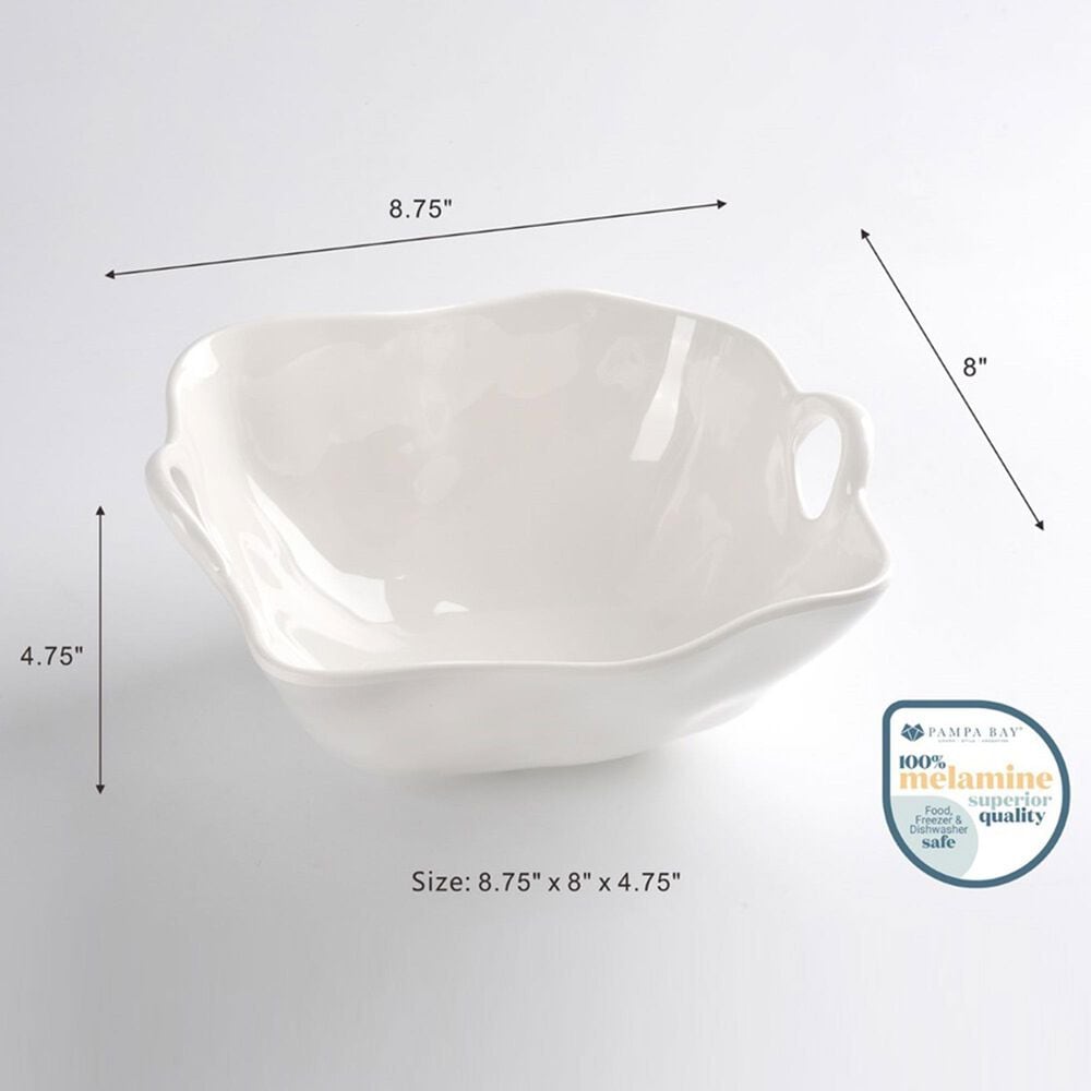 Pampa Bay Ivy Medium Bowl in White, , large