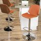 Lumisource Serena Barstool in Orange/Walnut, , large