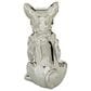 CosmoLiving by Cosmopolitan 12" Dog Sculpture in Silver, , large