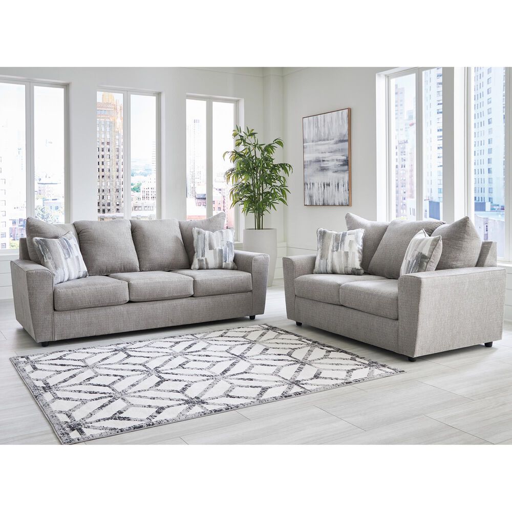 Ashley Stairatt Stationary Sofa and Loveseat Set in Anchor, , large