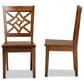 Baxton Studio Nicolette Side Chair in Walnut Brown (Set of 2), , large