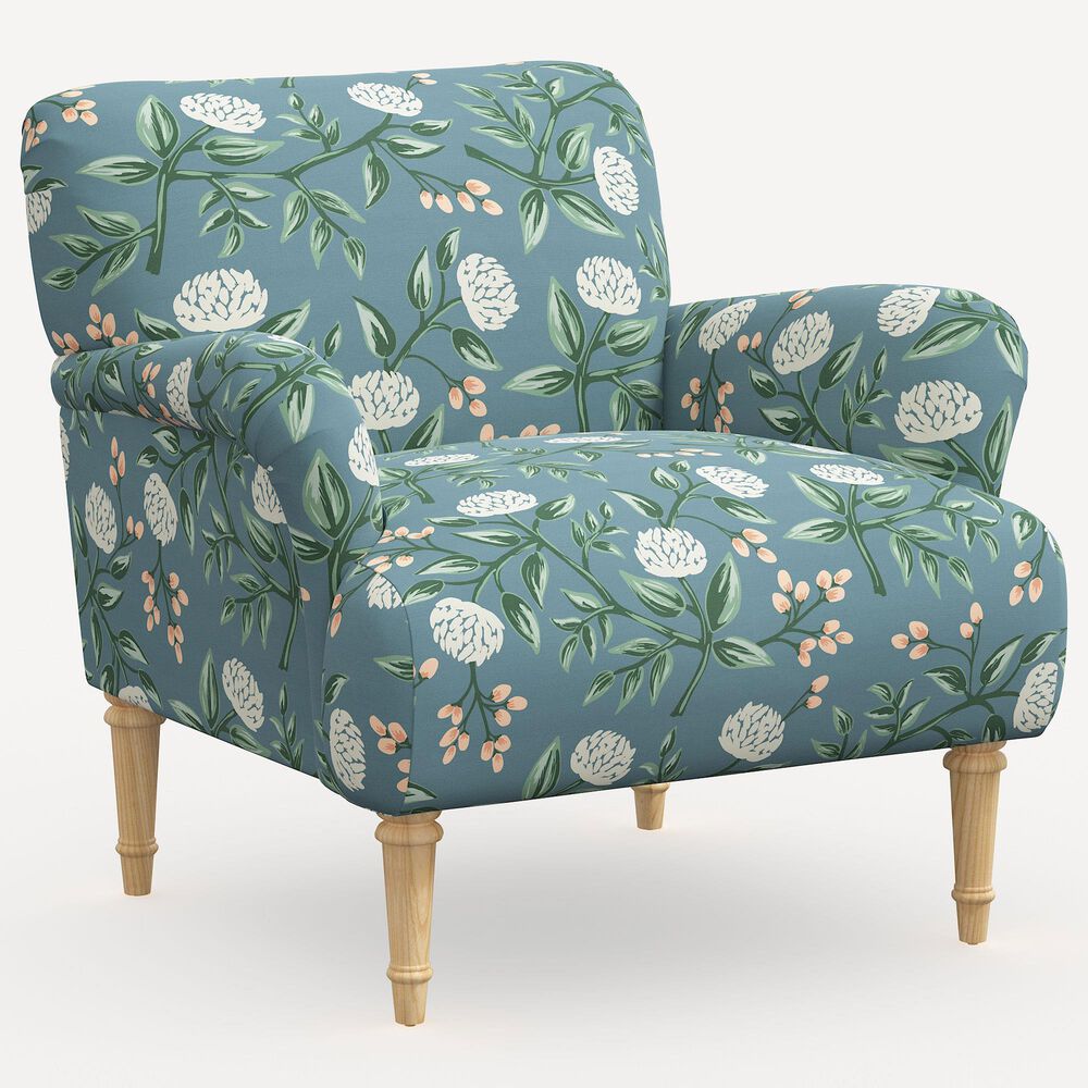 Rifle Paper Co Crafted by Cloth and Company Bristol Chair in Peonies Emerald, , large