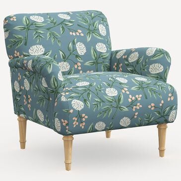 Rifle Paper Co Crafted by Cloth and Company Bristol Chair in Peonies Emerald, , large