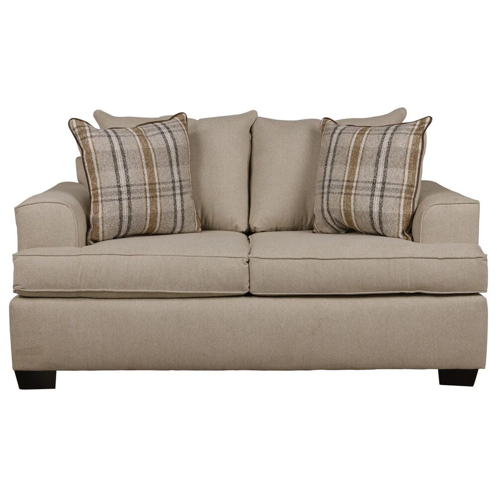 J Cooper USA Stationary Sofa and Loveseat Set in Janelle Peyote, , large