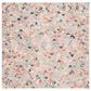 Safavieh Micro-Loop 5" Square Gray and Pink Area Rug, , large