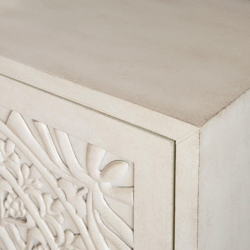 Linon Home Decor Grace Cabinet in Smokey White, , large