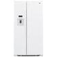 GE Appliances 21.9 Cu. Ft. Counter-Depth Side by Side Refrigerator in White, , large