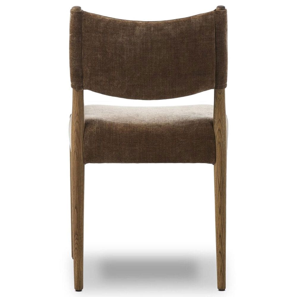 Four Hands Jayla Armless Dining Chair with Altair Mushroom Fabric in Toasted Oak, , large