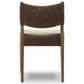 Four Hands Jayla Armless Dining Chair with Altair Mushroom Fabric in Toasted Oak, , large