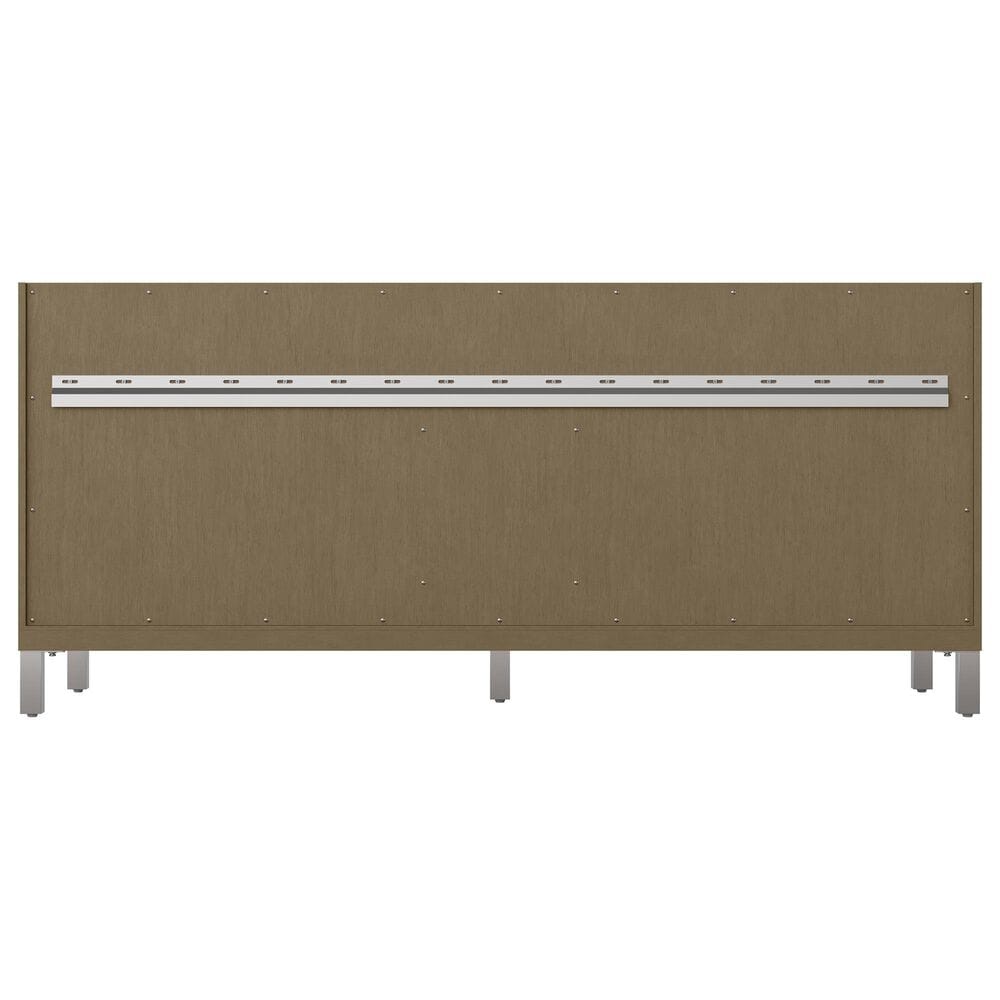 James Martin Vanities Chicago 72" Double Bathroom Vanity in Walnut Whisper with 3 cm Ethereal Noctis Quartz Top, Rectangular Sinks and FreePower Wireless Charger, , large
