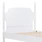 Walker Edison Vivienne Twin Platform Bed in White, , large