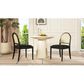 Jennifer Taylor Home Panama Side Chair with Ebony Black Cushion in Black and Natural (Set of 2), , large