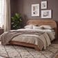 Urban Home Kione California King Platform Panel Bed in Brown, , large