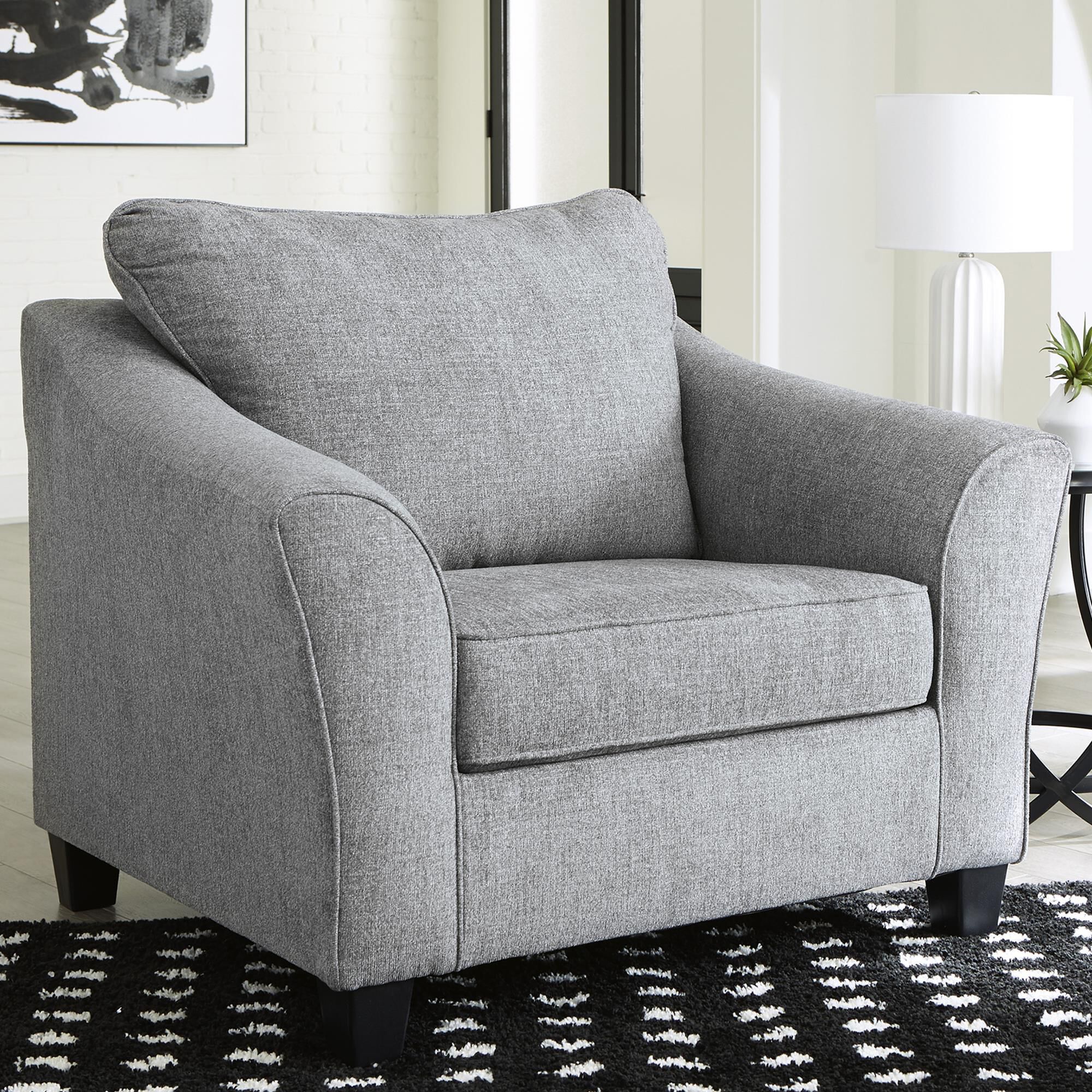 Signature Design by Ashley Mathonia Oversized Chair in Smoke NFM