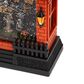 The Gerson Company 10" Lighted Spinning Water Globe Haunted House in Black and Orange, , large