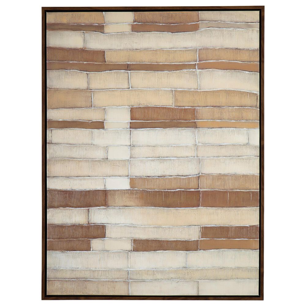 Ashley Kalanmore 36" x 48" Wall Art in Brown, Tan and White, , large