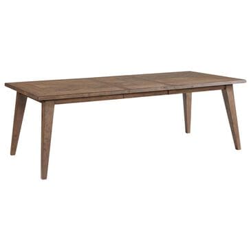 Hawthorne Furniture Oslo Dining Table in Weathered Chestnut with 24 Inch Self-Storing Leaf, , large