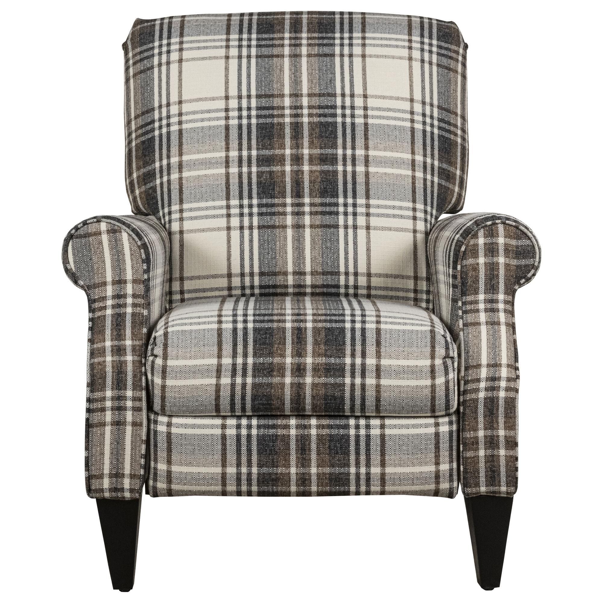 La Z Boy Charlotte High Leg Push Back Recliner in Bluestone