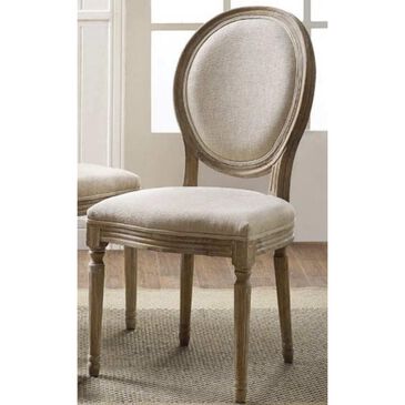 Linden Boulevard Oval Back Side Chair in Off-White, , large