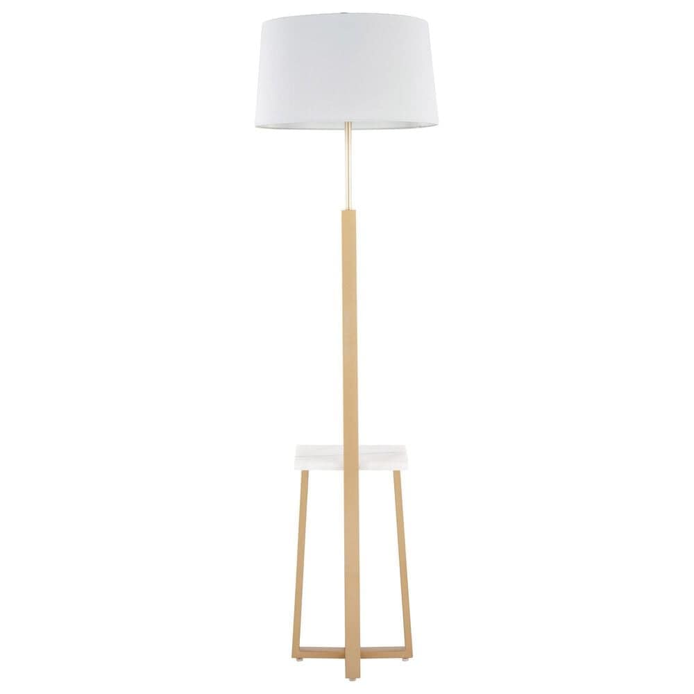 Lumisource Cosmo Floor Lamp in Gold and White, , large