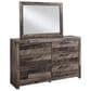 Ashley Derekson 5-Piece Twin Panel Bed Set in Rustic Gray, , large