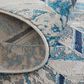 Feizy Indio 3"11" x 6" Navy and Beige Area Rug, , large