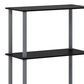 HOMLUX Turn-N-Tube 4-Tier Multipurpose Shelf Display Rack in Black and Grey, , large