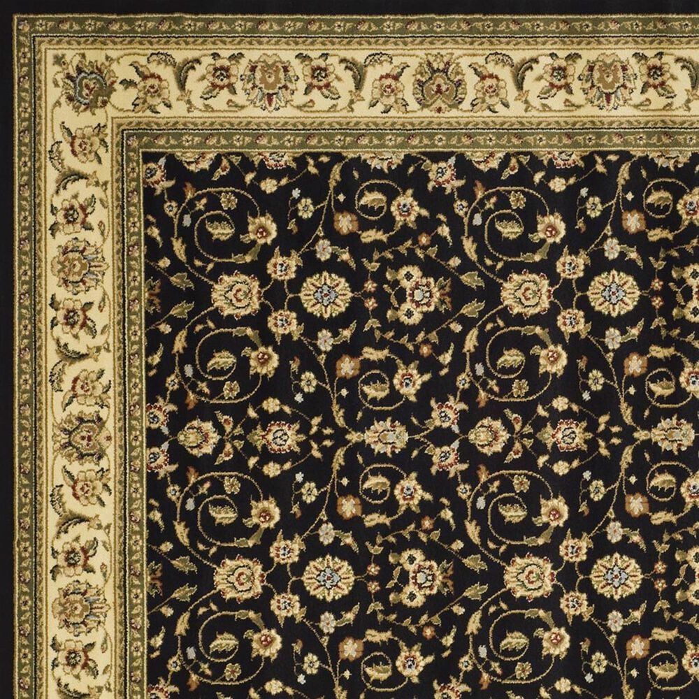 Safavieh Lyndhurst LNH316 2&#39;3&quot; x 6&#39; Black and Ivory Runner, , large