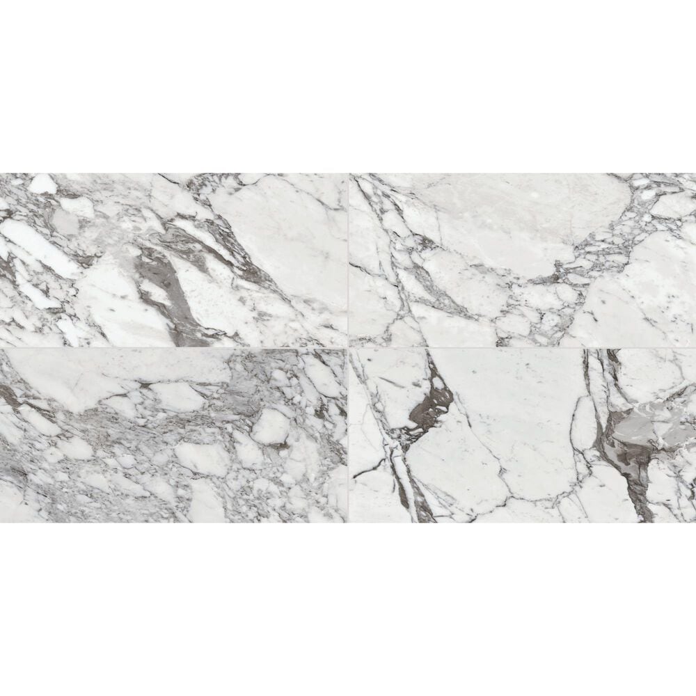Dal-Tile Marble Attache Lavish Pearl Arabesque 24" x 48" Porcelain Tile, , large