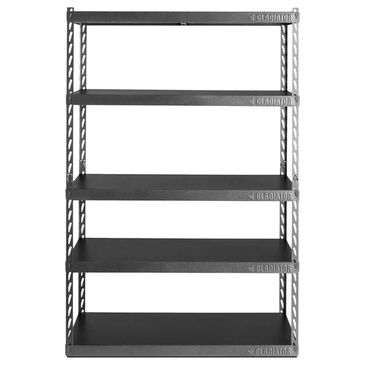 Gladiator 48" Wide Ez Connect Rack with Five 24" Deep Shelves in Hammered Granite, , large