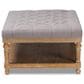 Baxton Studio Lindsey Cocktail Ottoman in Grey, , large
