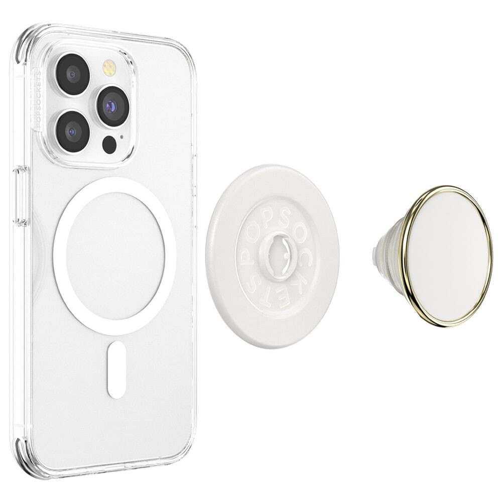 PopSockets Serenity Now MagSafe PopGrip in Enamel Coconut Cream, , large