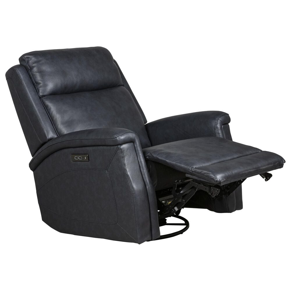 Southern Motion Bergman Power Swivel Glider Recliner in Reno Navy, , large