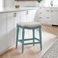 Linon Home Decor Hayes Counter Stool in Teal Blue, , large