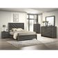 Crown Mark Valor 2-Drawer Nightstand in Grey, , large