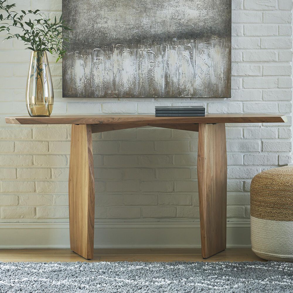Ashley Holward Console Sofa Table in Natural, , large